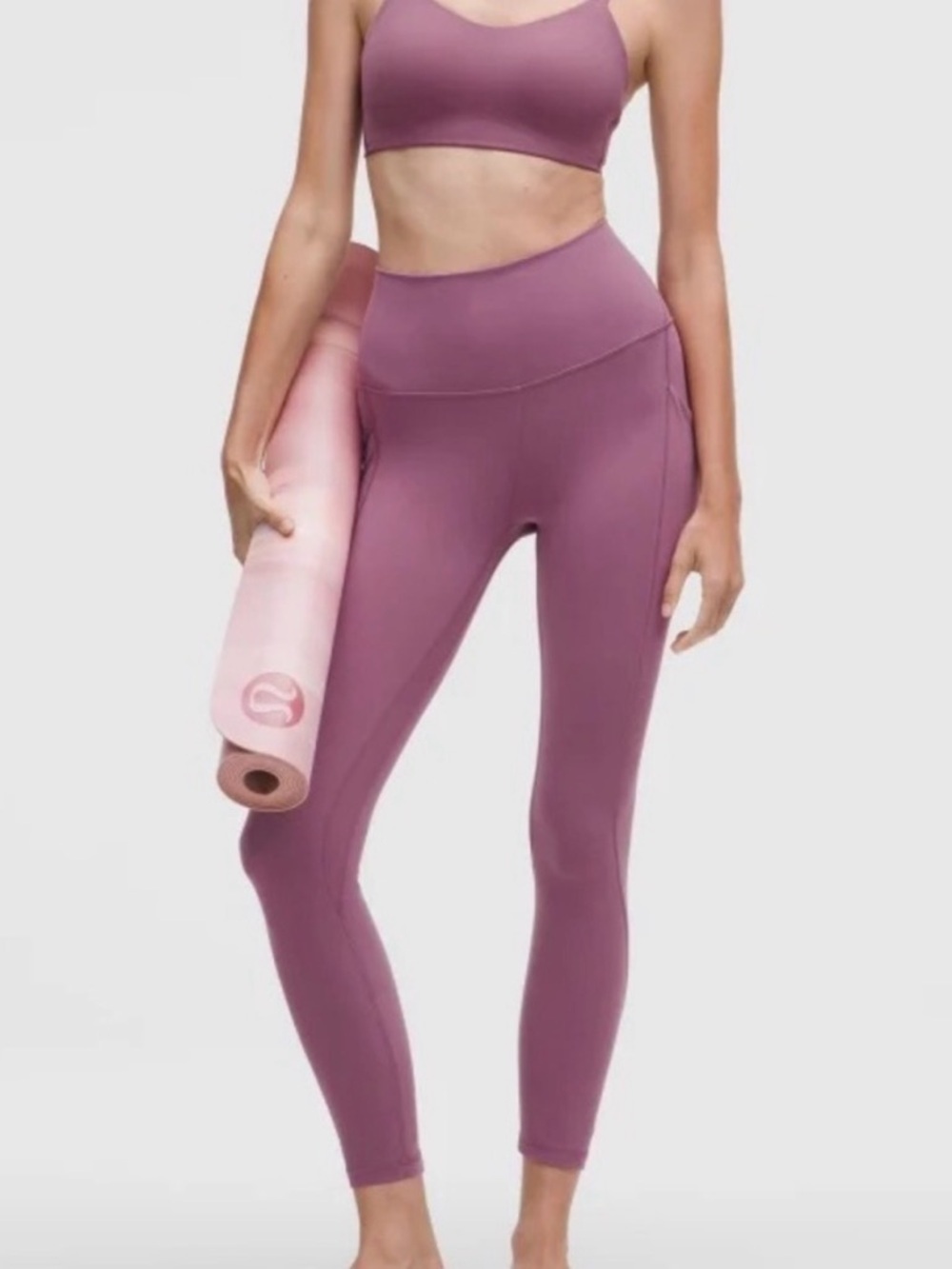 Lululemon Athletica Women’s Leggings Align HR High Rise 25"Pockets Mystic purple - Picture 3 of 6